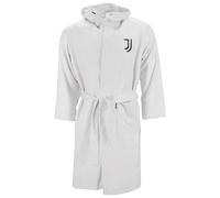 Hermet Juventus FC Peignoir en microfibre de couleur unie, blanc, peu encombrant, taille 8/10 ans, produit officiel