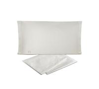 Hermet Laura Biagiotti Parure de lit Simple en Percale 100% Coton, Glace, Drap Housse + Drap Housse + taie d'oreiller