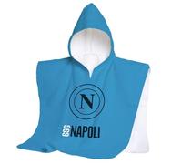hermet SSC Napoli Serviette de Plage avec Capuche, Poncho de mer pour Enfant, 60 x 120 cm, Serviette de Plage ou Piscine, 100% Coton Doux