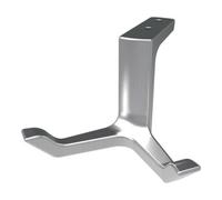 Hermeta Patère au plafond Hermeta 0200 design double A. 87mm Alu. anodisé argent. H.49mm Quantité:1