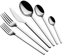 Hermia Concept, Carre - Silver, set de couverts (36 pièces), argent, 100 % ACIER INOXYDABLE, 22,2 cm