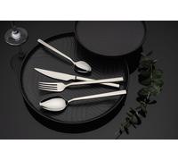 Hermia Concept, CBK24CH, set de couverts (24 pièces), 100 % ACIER INOXYDABLE, chrome, 21 x 4,5 cm