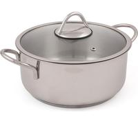 Hermia Concept, D50, set de casseroles (2 pièces), argent, 100 % ACIER INOXYDABLE, 26 x 26 x 8 cm