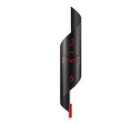 Hermle 70869-292200 Savanna II Horloge Murale à Quartz Noir/Rouge
