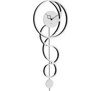 Hermle Horloge Murale en Bois et Plastique Blanc/Noir 68 x 26 x 5 cm
