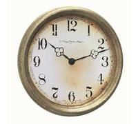Hermle Horloge murale vintage Ø 30 cm marron, aiguilles baroques noires, 30756-002100
