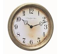 Hermle Horloge murale vintage Ø 30 cm marron, aiguilles baroques noires, 30756-002100