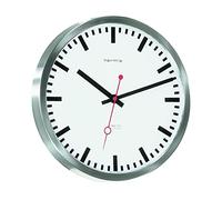 Hermle Uhrenmanufaktur Horloge Murale en Acier Inoxydable Argenté Ø 30 cm x 5 cm
