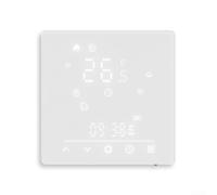 Hermostat Contrôleur, régulateur de température de chauffage, commande vocale compatible avec la matière, plastique blanc, programmable 5+2, économie d'énergie pour chauffage au sol de chaudière à gaz