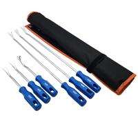 Hero Kit d'outils de desserrage professionnels pour clips de revêtement de porte, clips de porte, clips de clip, levier de montage, fourche de montage, extracteur de garniture de porte, 6 pièces