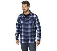HERO par John Medoox SURVÊTEMENT DE TRAVAIL Chemise de travail pour homme Coupe classique XL À carreaux bleus