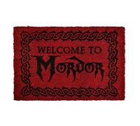 Herr der Ringe Paillasson Seigneur des Anneaux Bienvenue chez Mordor 60x40x1,5cm Rouge Coco