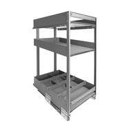 HERRAJES ALK Range-bouteilles Bacán 3 plateaux Anthracite Module 300 mm