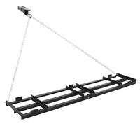 Herse de prairie - Herse traînée - Dimensions : 243,5 x 50 cm - Acier galvanisé - Chaîne de traction de 183 cm - Usage intensif - Pour les allées en gravier - Pour les quads, les UTV et les tracteurs