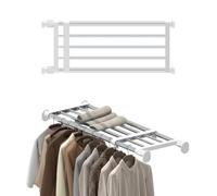 Hershii Étagère Extensible à 5 Barres télescopiques Robustes et réglables pour Rangement de Chaussures
