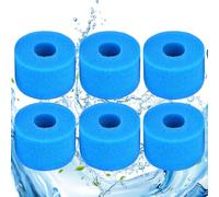 Herspany Filtres de Piscine en Mousse Filtre 6 Pièces, Éponge Filtrante Type S1, Cartouche Filtrante RéUtilisable, Réutilisables et Lavables, Filtre en Mousse pour Spa
