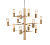 Herstal Lustre Manola 12 lumières Satin brass