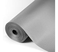 Hersvin 30cmx300cm Tapis Fond de Tiroir Antiderapant Non-adhésif, DIY Tapis de Refrigerateur Placard Etagere Frigo, EVA Plastique Protection pour Meuble Camping, sous Evier Cuisine (Gris Diamant)