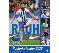 Hertha Calendrier mural 2023 avec les joueurs du Hertha BSC Calendrier mural 2023 pratique pour les fans de football Calendrier photo à suspendre de qualité