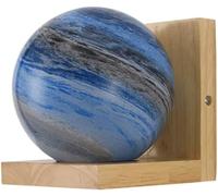Hertl Applique murale galaxie avec abat-jour en verre, décoration d'intérieur, créativité nordique, base en bois, luminaire mural, veilleuse for chambre d'enfant, cadeaux d'anniversaire for filles et