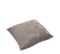 Hervit Coussin Déhoussable Rose Broderie Foliage Argent Jacquard - Coussin Décoratif, Coussin Canapé, Mobilier Maison, Canapé, Salon, Mobilier de chambre à coucher, Mobilier de canapé - 42 x 42 cm