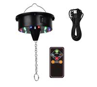 Herxermeny Lumières de Moteur de Boule Disco Rotative avec Télécommande, 18 LED pour Rotateur de Boule à Facettes de 12, 16, 20 et 24 Pouces (Boule Non Incluse)