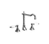 Herzbach Anais Classic raccord 32422000301 chromé , poignées de levier, avec garniture de vidage