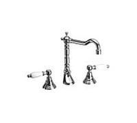 Herzbach Anais Classic raccord 32422000301 chromé , poignées de levier, avec garniture de vidage