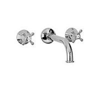Herzbach Anais Classic set de finition 32.959000.2.01 robinetterie à encastrer pour lavabo à deux poignées, poignées croisées, chromé