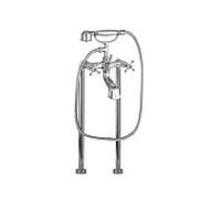 Herzbach Anais Herzbach 32401000101 debout, avec set de douche, chromé