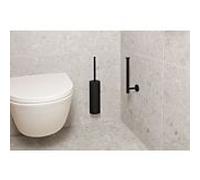 Herzbach brosses de toilette Deep Black 23.810000. 2000 .12 noir mat, montage mural