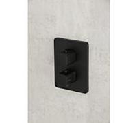 Herzbach Ceo thermostat de douche 36.500550.4.12 noir mat, 1 Verbraucher