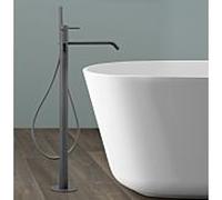 Herzbach DEEP GREY Robinetterie de baignoire au sol, Mitigeur monocommande, 23.220700.1.06,
