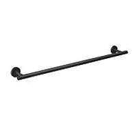 Herzbach noir profond Badetuchhalter 23.816500. 2000 .12 800 mm, noir mat, fixation murale