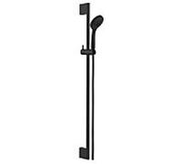 Herzbach barres murales Herzbach noir profond 23.690310. 2000 .12 avec douchette Deep 100 mm multifonction, noir mat, 900 mm