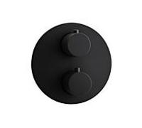 jeu de garnitures Herzbach Deep Black 23.500550. 2000 .12 1 Verbraucher , noir mat, thermostat de douche