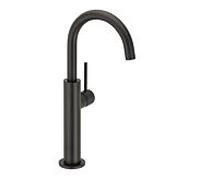 Herzbach Deep Black mitigeur lavabo 23.203420.2.12 127 Slim Taille L sans drain Noir mat