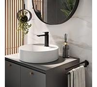 Herzbach Deep Black mitigeur lavabo 36.220320.1.12 M-Size, sans garniture de vidange , noir mat