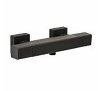 Herzbach Deep Black thermostat de douche 36.131100. 2000 .12 AP, noir mat