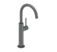 Herzbach DEEP GREY Mitigeur de lavabo à bec haut Slim L-Size, 23.203420.2.06, Slim L-Size