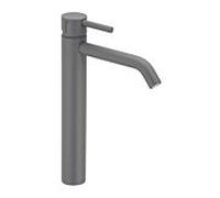 Herzbach Deep Grey mitigeur lavabo 23.203200.3.06 Taille L, avec tige surélevée, sans garniture de vidange , gris mat