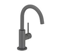 Herzbach Deep Grey mitigeur lavabo 23.203420. 2000 .06 slim taille M, sans garniture de vidange , gris mat