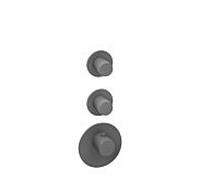 Herzbach Deep Grey set de montage final 23.522010.1.06 module de thermostat universel, gris mat