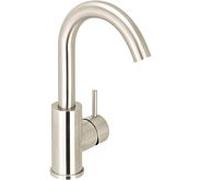 Herzbach Deep IX mitigeur lavabo 28.133330. 2000 .09 acier inoxydable brossé, sans garniture de vidange , taille M, hauteur 275 mm
