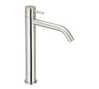 Herzbach Deep IX Mitigeur lavabo 28.203420.3.09 Acier inoxydable brossé, 185 mm, taille L, hauteur 300,5 mm