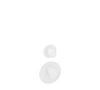 Herzbach Deep White kit de montage final 23.521010.1.07 module de thermostat universel, blanc mat