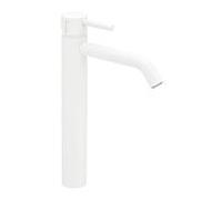 Herzbach Deep White mitigeur lavabo 23.203200.3.07 Taille L, avec tige surélevée, sans garniture de vidange , blanc mat