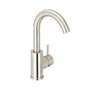 Herzbach Design iX mitigeur lavabo 17.133335. 2000 .09 taille M, avec garniture de vidage , actionnement latéral, acier inoxydable brossé