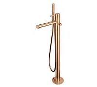 Herzbach Design iX PVD 21.132055.2.39 Mitigeur bain/douche, à poser, avec robinetterie de douche, Copper Steel