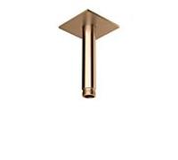 Herzbach Design iX PVD bras de plafond 21.964810.2.39 Cuivre Acier, pour douche pluie, 100mm, avec rosace 70x70mm